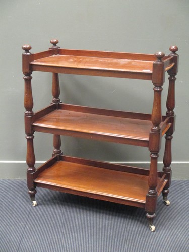 Lot 510 - A Victorian mahogany rectangular buffet, with...