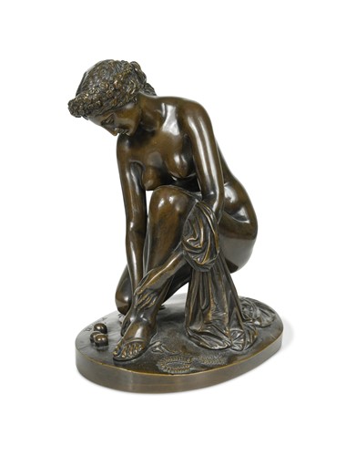 Lot 243 - Jean Jacques Pradier (French, 1790 - 1852), La Toilette d'Atalante