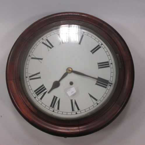 Lot 141 - A circular frame wall clock 42cm