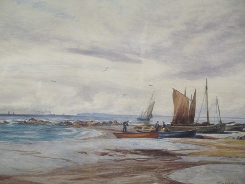 Lot 410 - William Dalglish (Scottish, 1860-1909), boats...