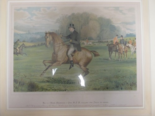 Lot 379 - A set of six hunting prints, by E Kaufmann,...