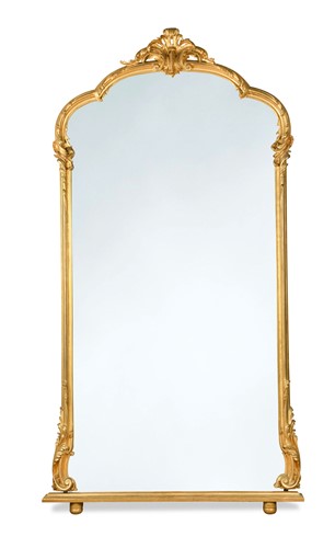 Lot 352 - A large Victorian giltwood overmantel mirror