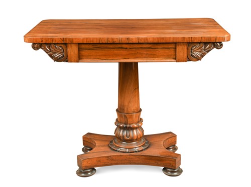 Lot 323 - A William IV rosewood side table