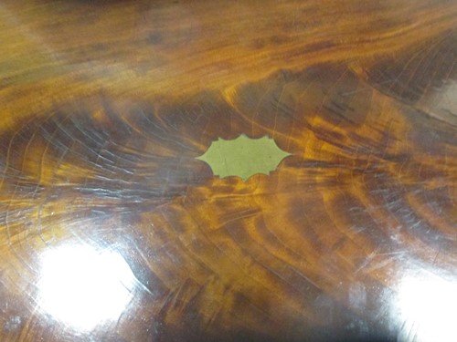 Lot 11 - A Victorian flame mahogany writing slope