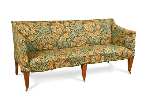Lot 279 - A mahogany framed sofa, 19th century