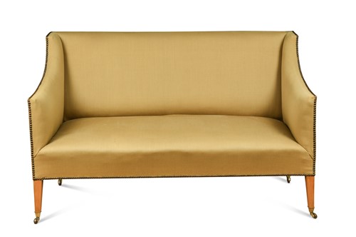 Lot 252 - A small two seater sofa, late 19th century