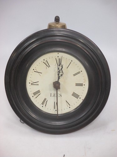 Lot 142 - A Lees Postman's alarm clock, early 20th century