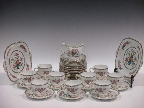 Lot 2 - Mixed china and glassware, including vases and...
