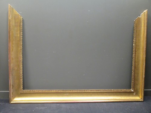 Lot 408 - A large 19th century gilt wood frame with...