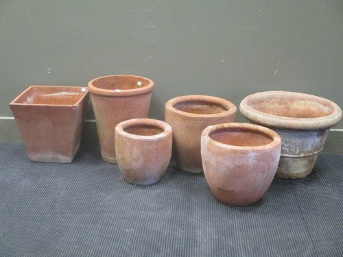 Lot 426 - A plain terracota circular planter 56cm,...