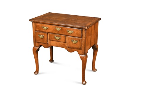 Lot 197 - A walnut lowboy, 18th century