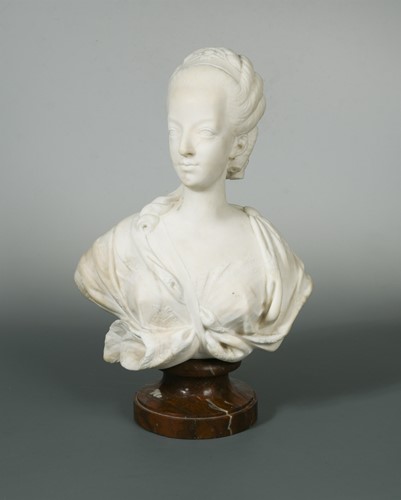 Lot 152 - After Augustin Pajou, a marble composite bust...