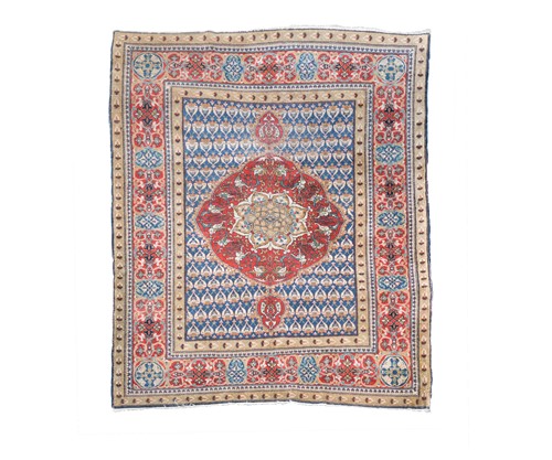 Lot 266 - A north west Persian rug of unusual design, circa 1910