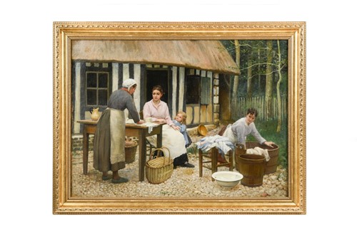 Lot 88 - Circle of Victor Gabriel Gilbert (French, 1847-1933)