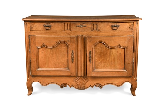 Lot 194 - A French fruitwood chest, mid 19th century