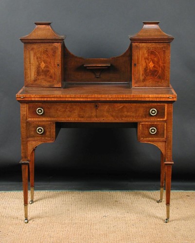 Lot 308 - An Edwardian 'fiddle back' mahogany bonheur du...