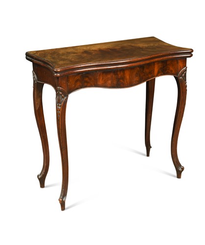Lot 354 - A George III mahogany card table, circa 1780