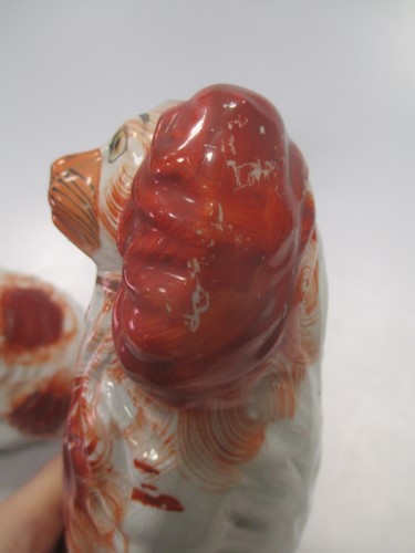 Lot 12 - Four small size pairs of Staffordshire dogs...