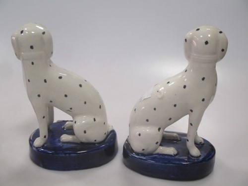 Lot 12 - Four small size pairs of Staffordshire dogs...