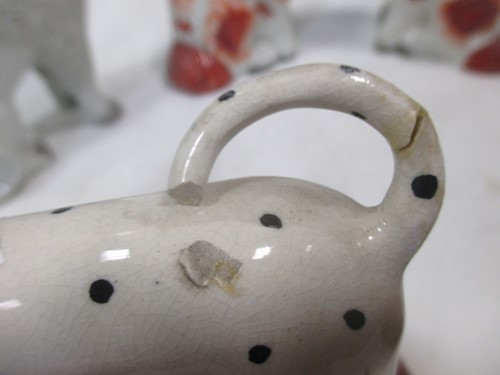 Lot 12 - Four small size pairs of Staffordshire dogs...