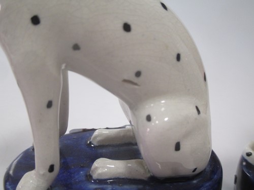Lot 12 - Four small size pairs of Staffordshire dogs...