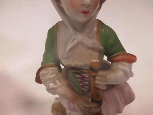 Lot 13 - A Continental porcelain figure of a dancer...