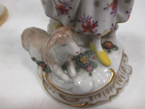 Lot 13 - A Continental porcelain figure of a dancer...