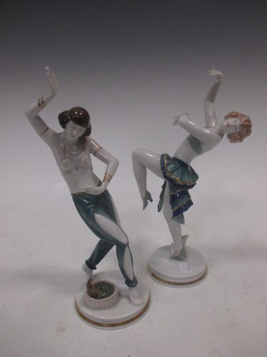Lot 22 - Two modern Rosenthal porcelain exotic dancers (2)