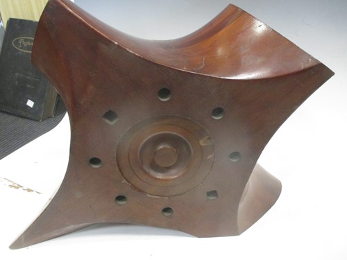 Lot 31 - An early 20th century propellor boss clock by...
