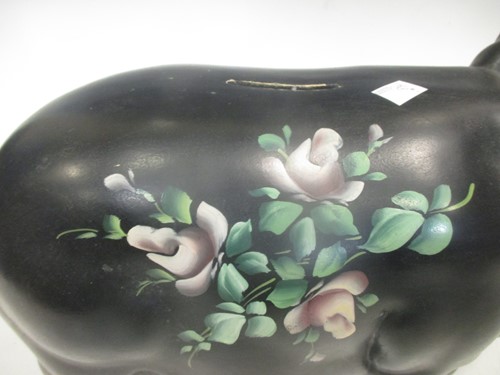 Lot 27 - An Alexander Backer Co. painted black pig...