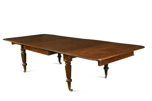 Lot 297 - A George IV mahogany dining table