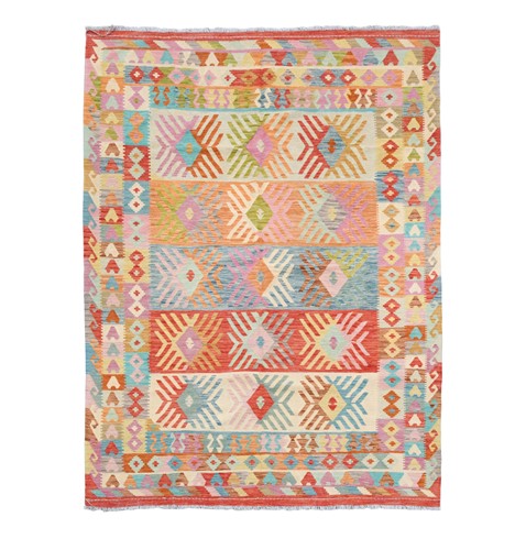 Lot 363 - A large hand-woven kelim carpet