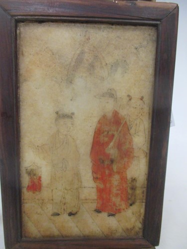 Lot 33 - A patinated metal menu holder modelled as an...