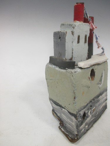 Lot 36 - Hettie Pittman, a driftwood and mixed media...