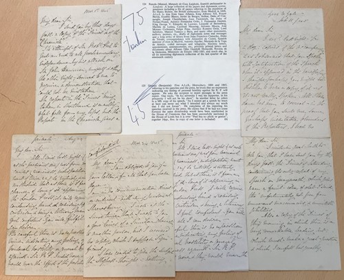 Lot 248 - DISRAELI (Benjamin) seven contemporary copies of letters
