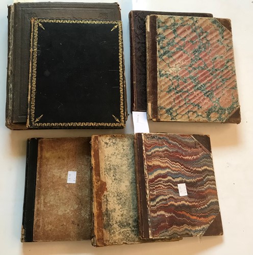 Lot 255 - Seven 19th century albums.