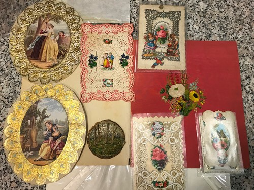 Lot 438 - Souvenir of Ypres, a World War I coloured silk...