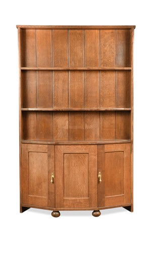 Lot 116 - Attributed to Arthur Romney Green, a Cotswold style oak dresser, circa 1910