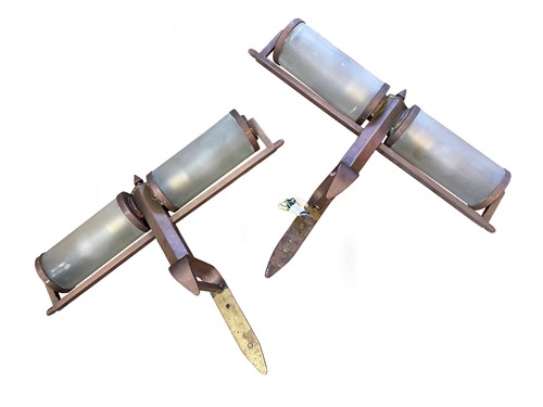 Lot 159 - A pair of Art Deco wall lights