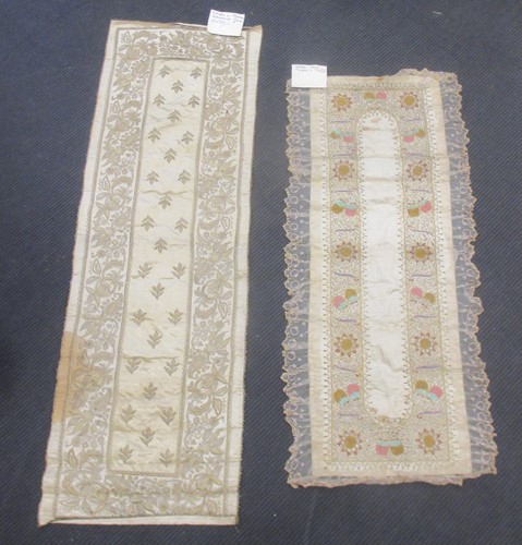 Lot 74 - A 19th century Turkish brocaded embroidery...