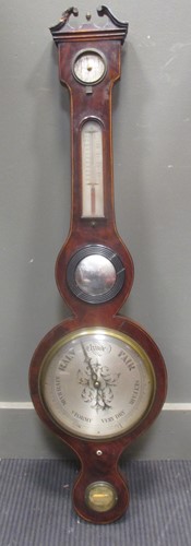 Lot 436 - A 19th century mahogany barometer by Carter of...