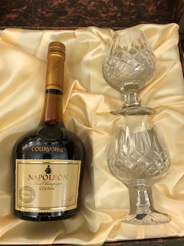 Lot 1272 - Courvoisier XO cognac with two Stuart cut...