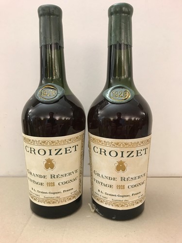 Lot 1284 - Croizet Grand Reserve cognac 1928, with dated...
