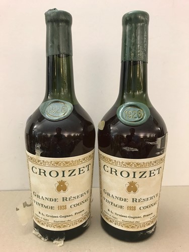 Lot 1286 - Croizet Grand Reserve cognac 1928, with dated...