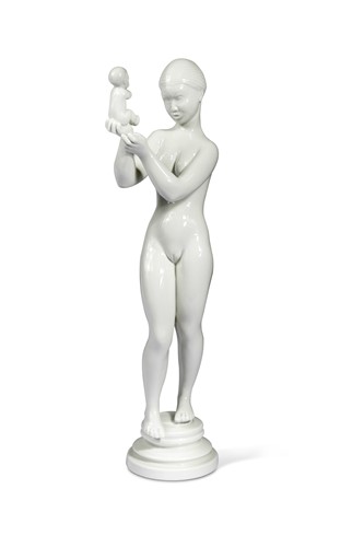 Lot 86 - Kai Nielsen for Bing & Grondahl, a blanc de chine model of Venus