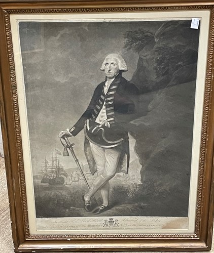 Lot 19 - V Green after L F Abbott, Rt Hon Lord Hood...