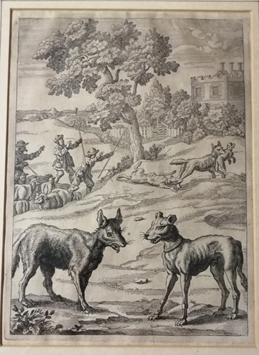 Lot 21 - Follower of Francis Barlow, shepherds and...