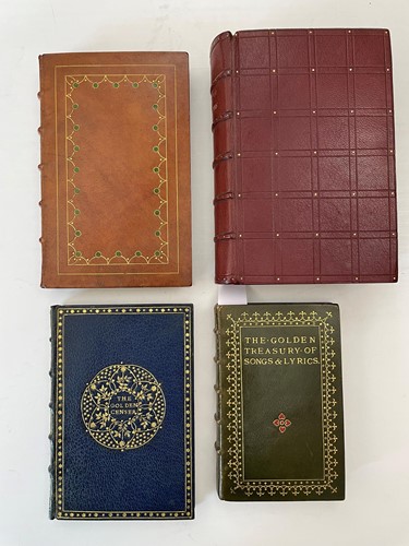 Lot 320 - Morocco gilt bindings in Arts and Crafts style....