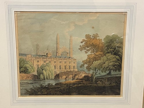 Lot 34 - Six college views and caricatures.