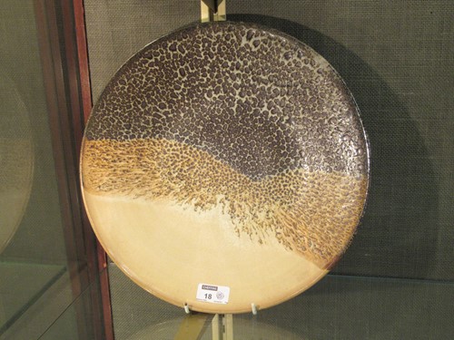 Lot 18 - M.N.C studio pottery charger 34.5cm diameter